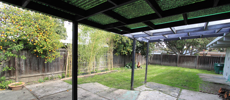 The large covered porch provides additional living space.  