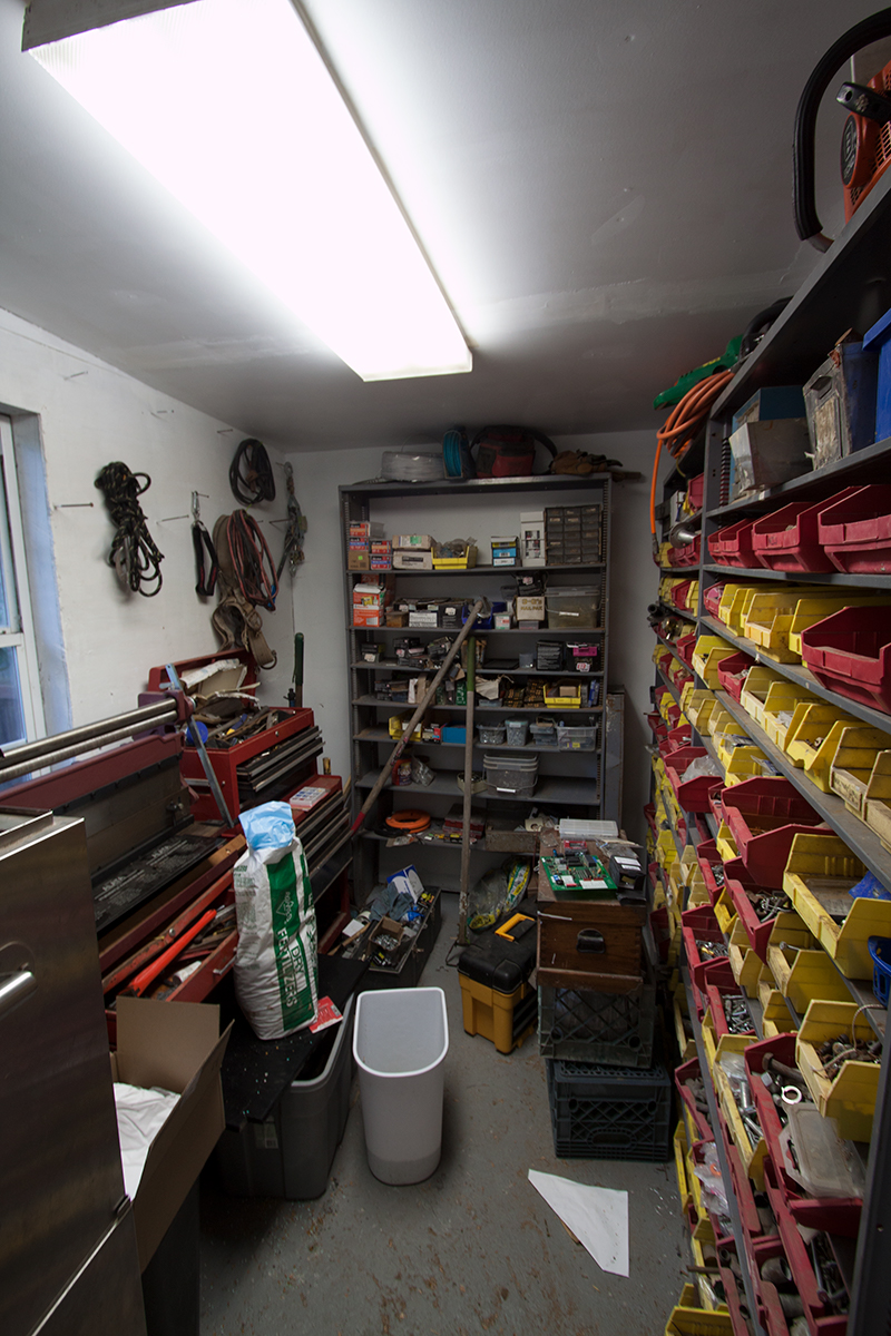 A smaller room off the main shop.