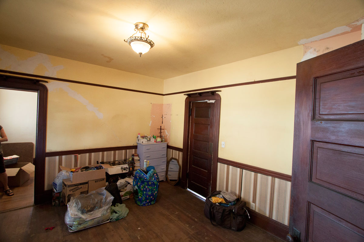 The Master Bedroom is on the ground floor and has great trim but desperately needs paint. It is being painted now and will be finished before move in.