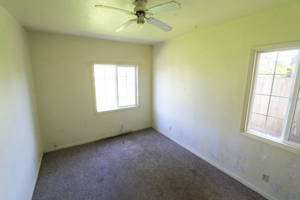 The second bedroom is also good sized with a large closet.